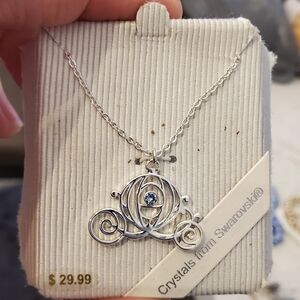 New Disney Cinderella carriage necklace